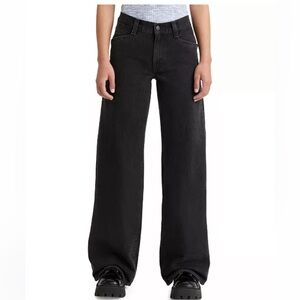 Levi's Women's Black Jeans mid-rise wide leg